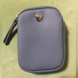 Juicy Couture All About That Bling mini coin purse with key ring.